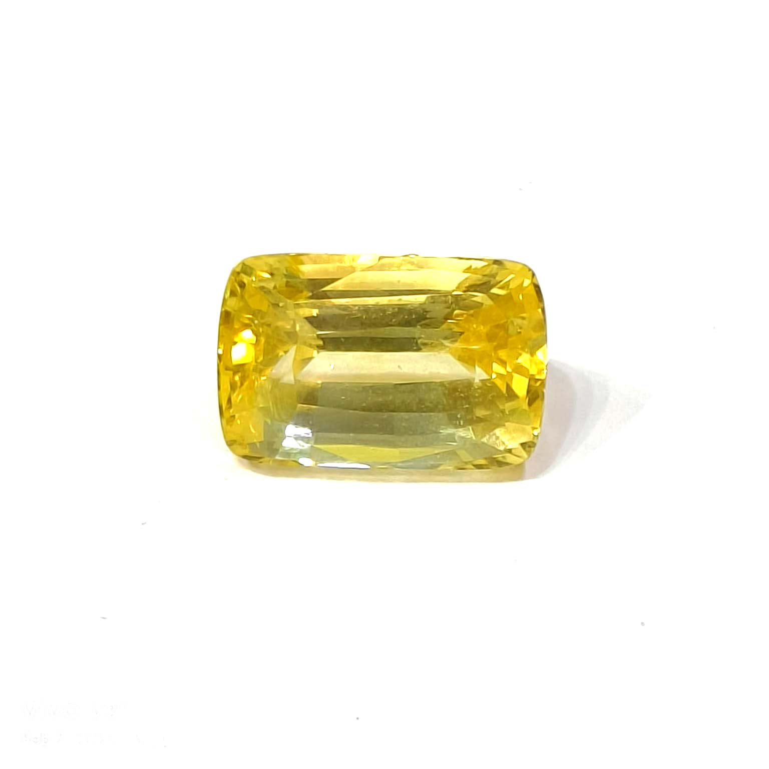 Yellow natural sapphire