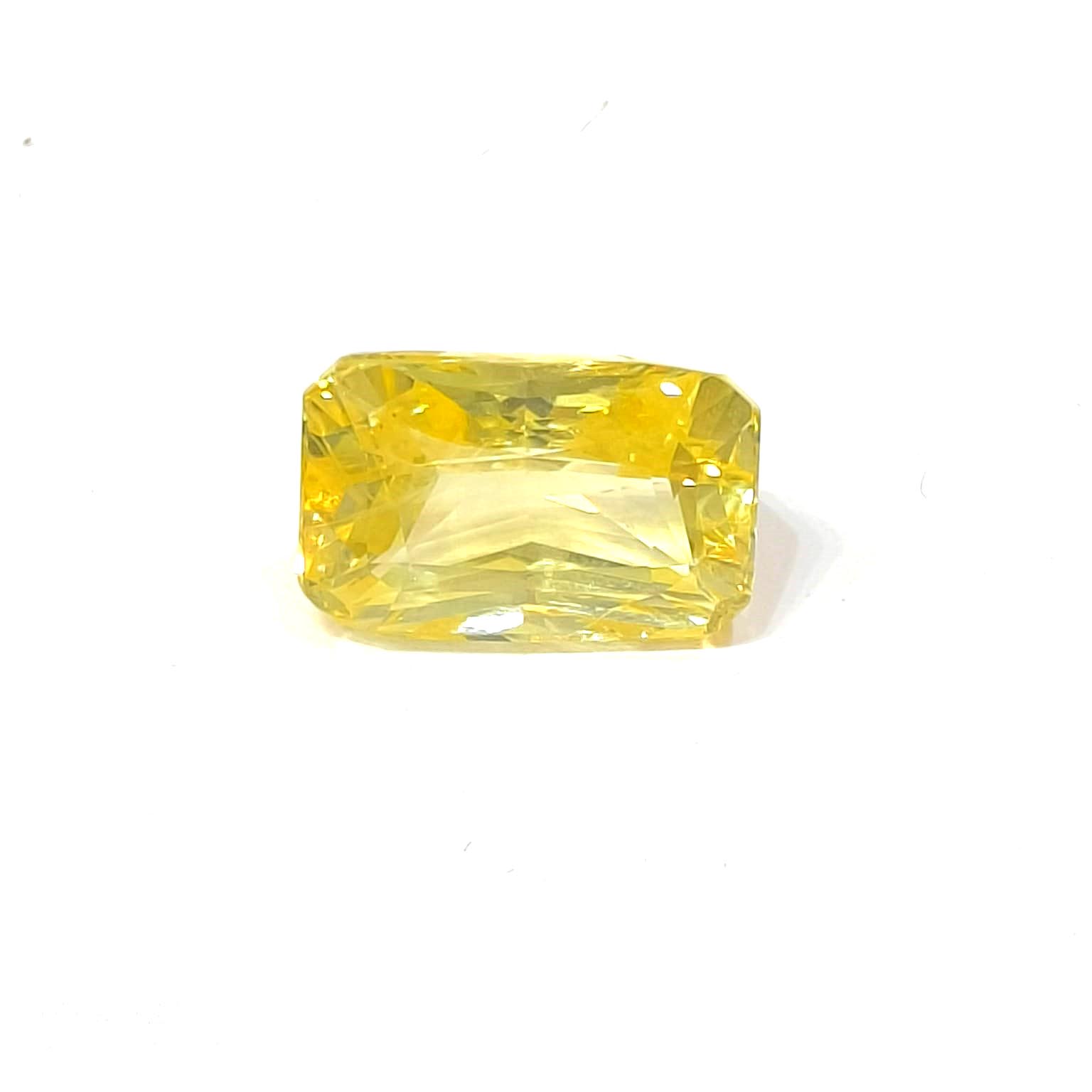 Yellow natural sapphire