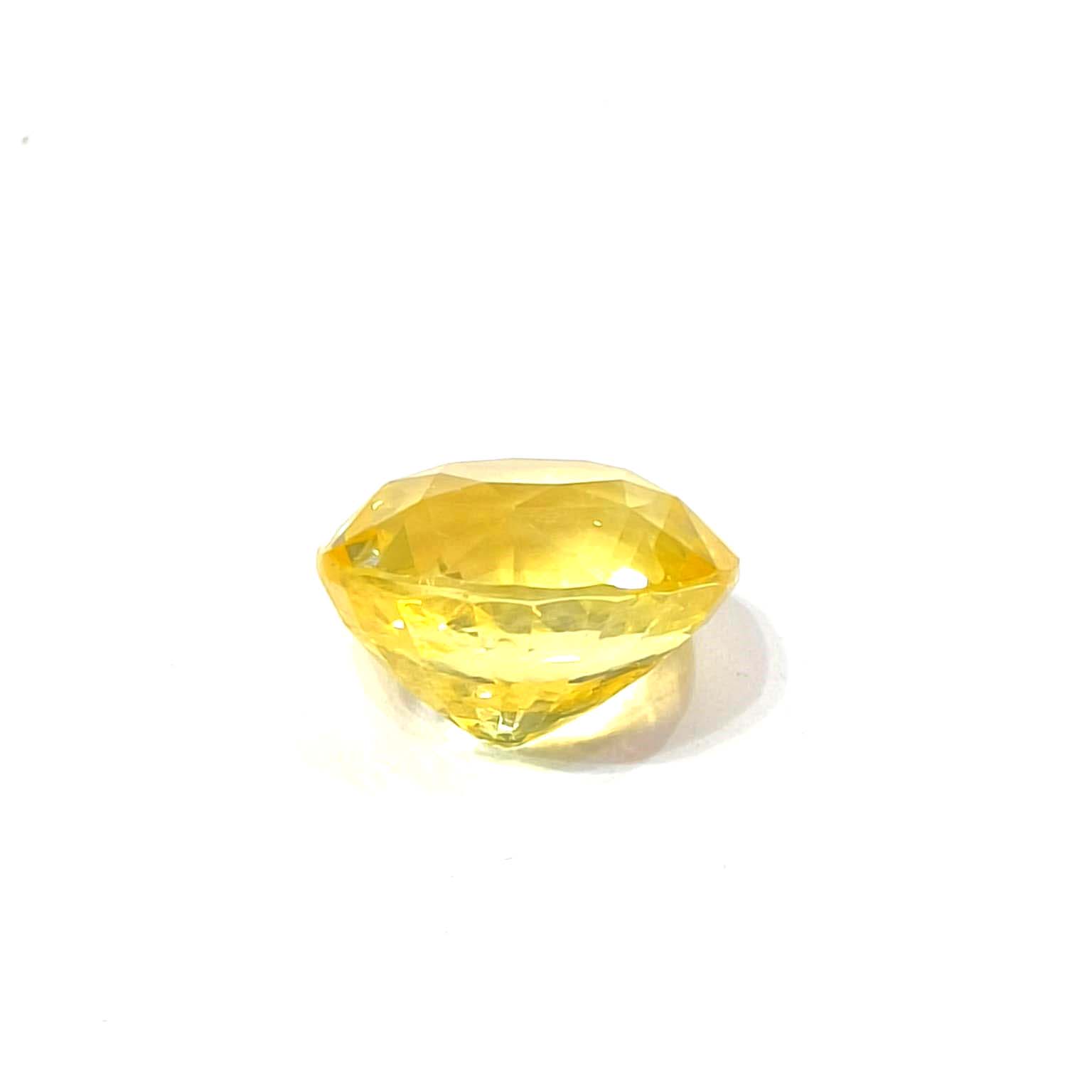 Yellow natural sapphire