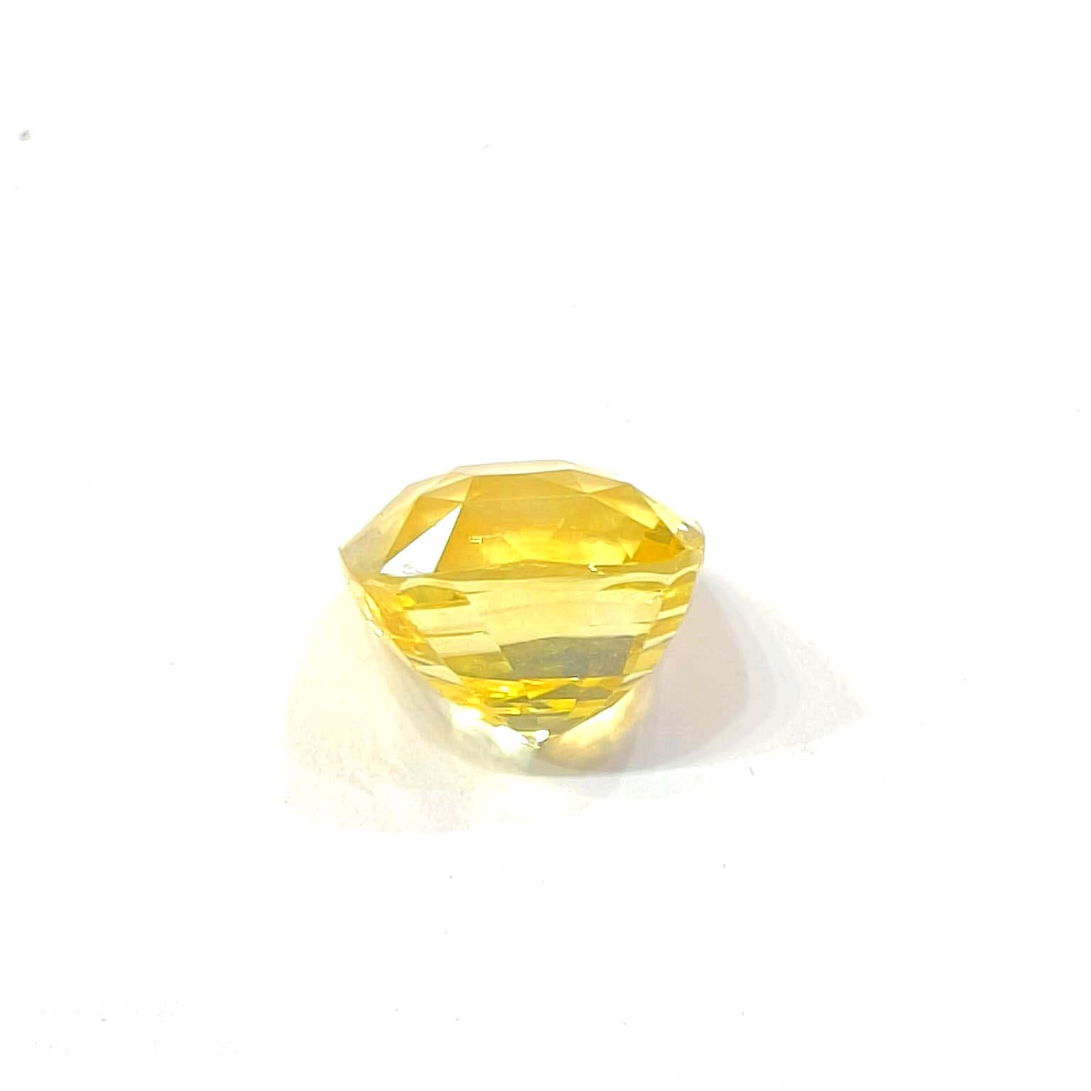Yellow natural sapphire