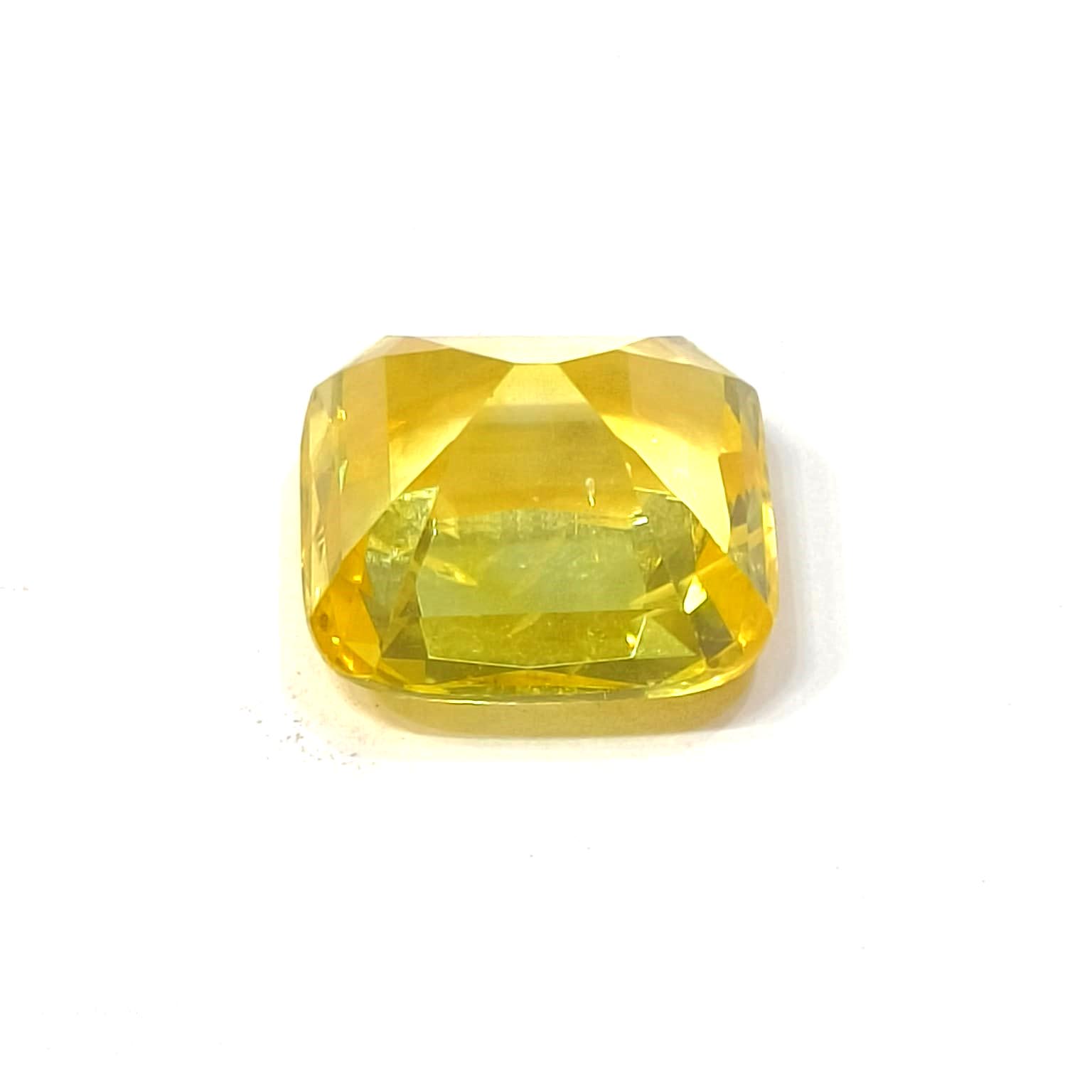 Yellow natural sapphire
