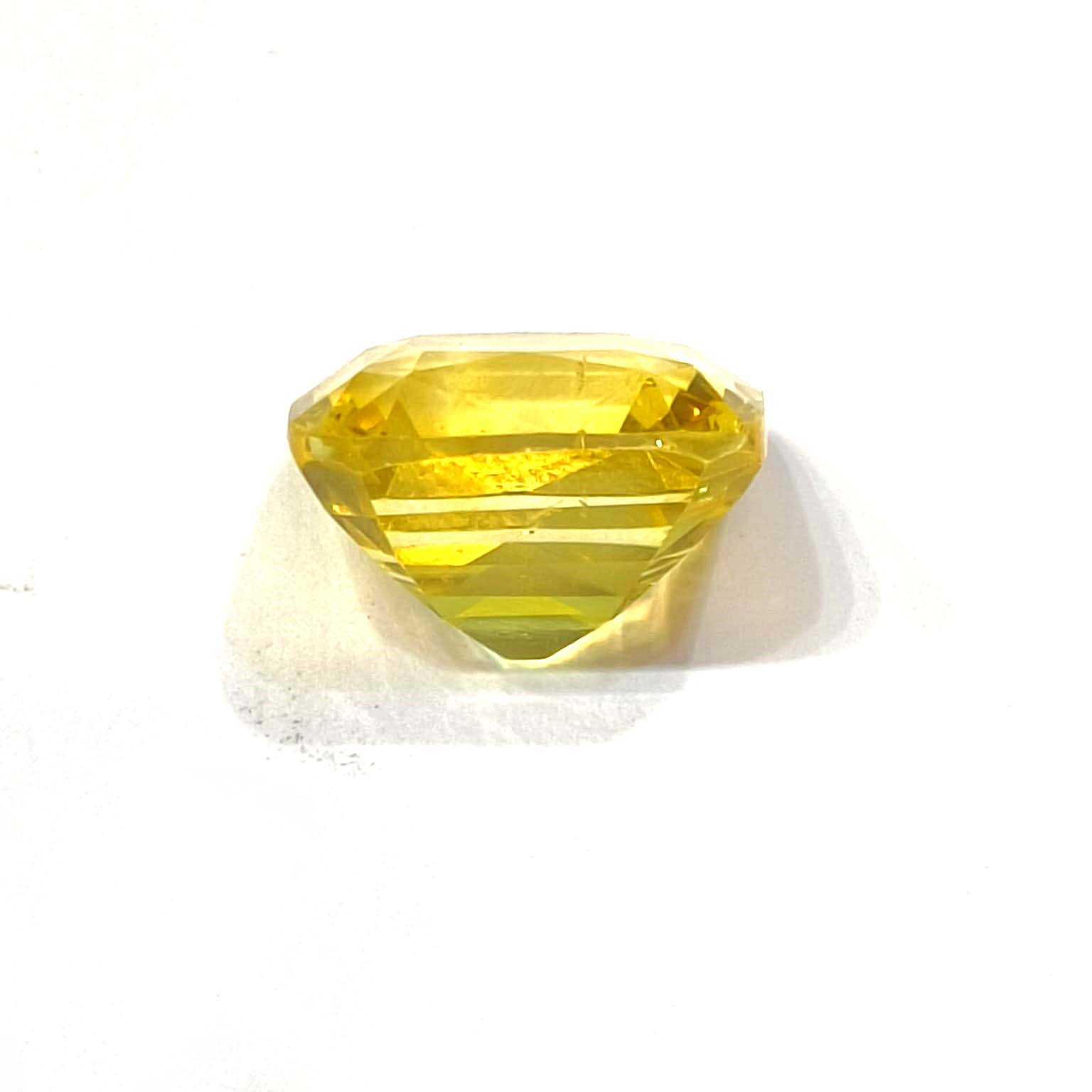 Yellow natural sapphire