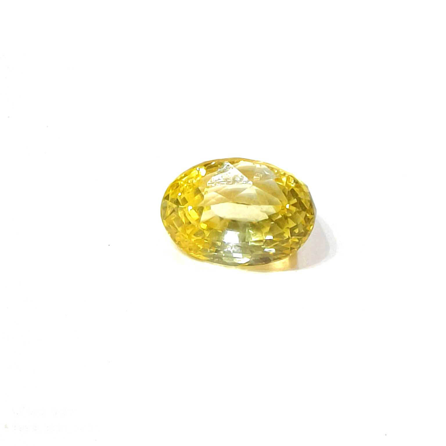 Yellow natural sapphire