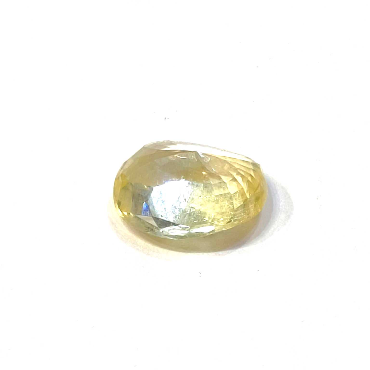 Yellow natural sapphire