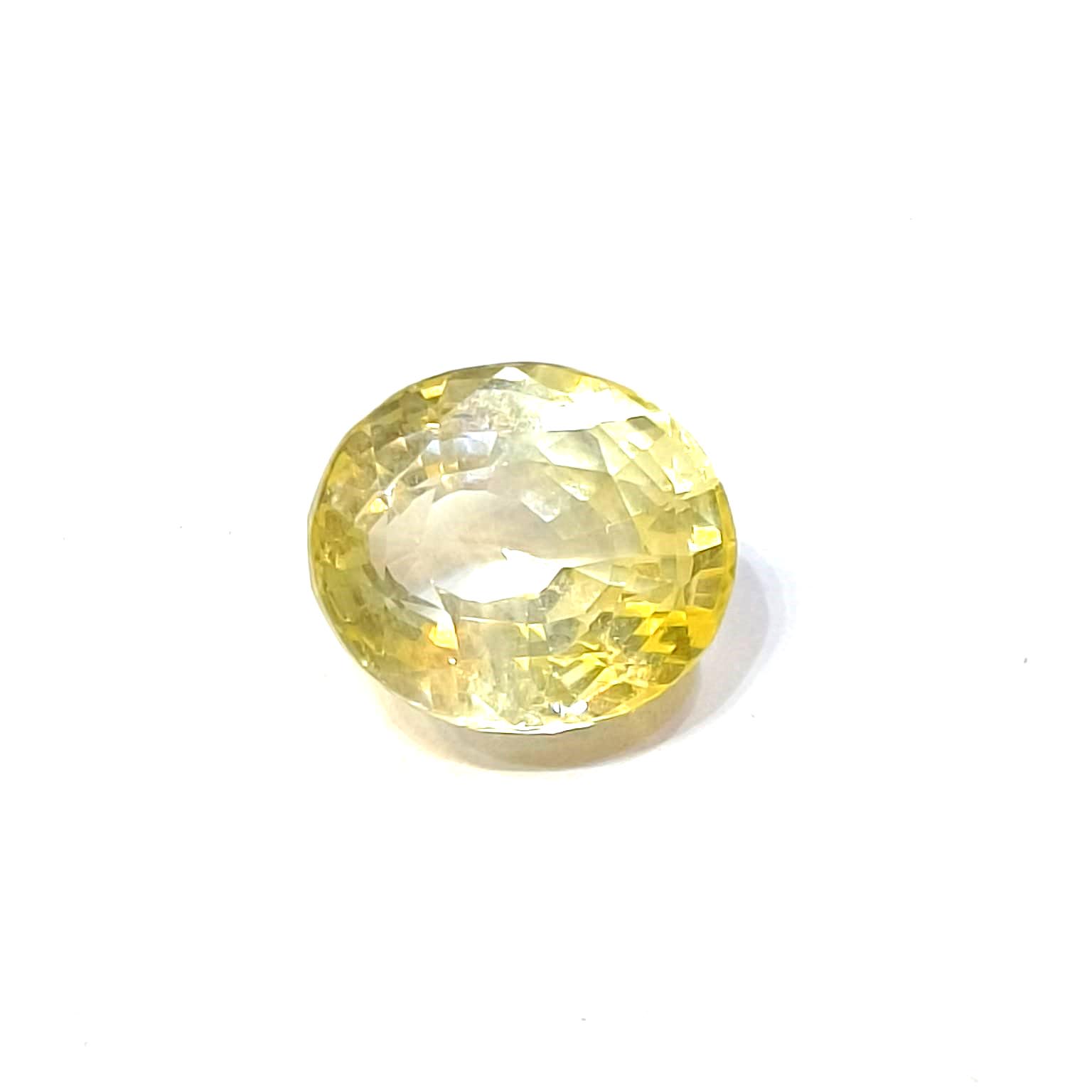 Yellow natural sapphire