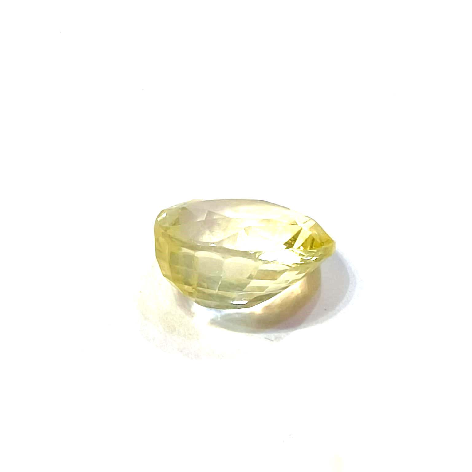 Yellow natural sapphire