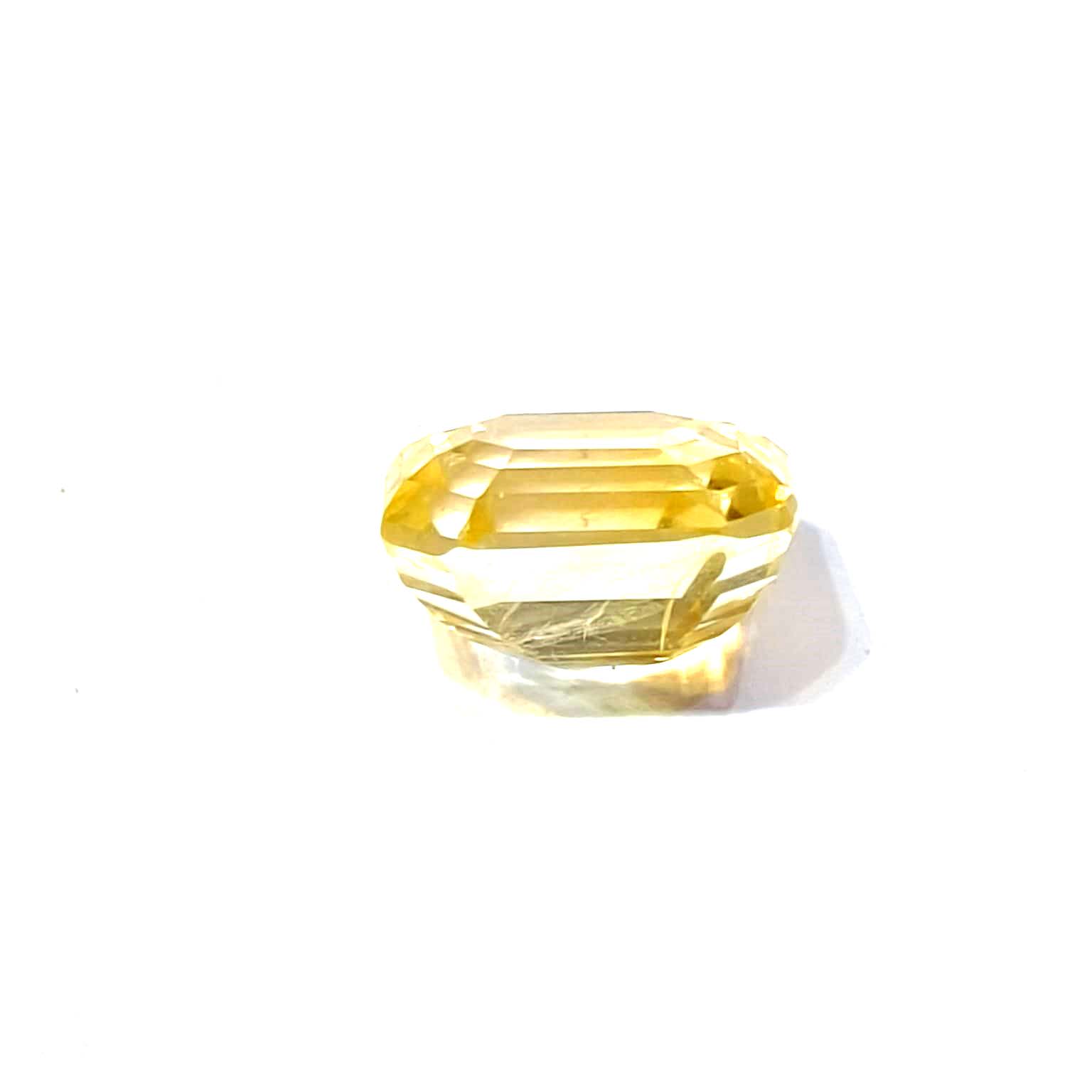 Yellow natural sapphire