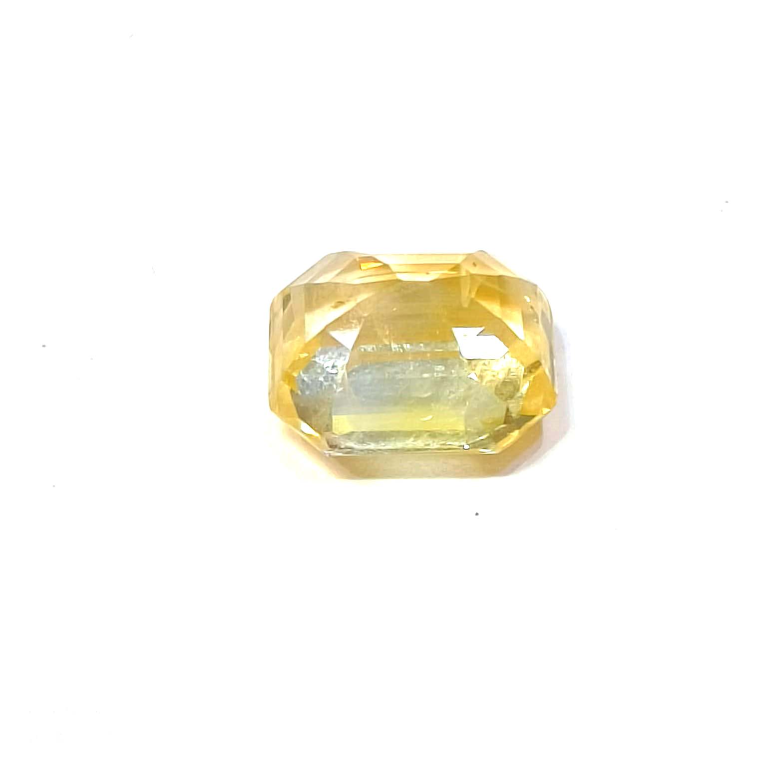 Yellow natural sapphire