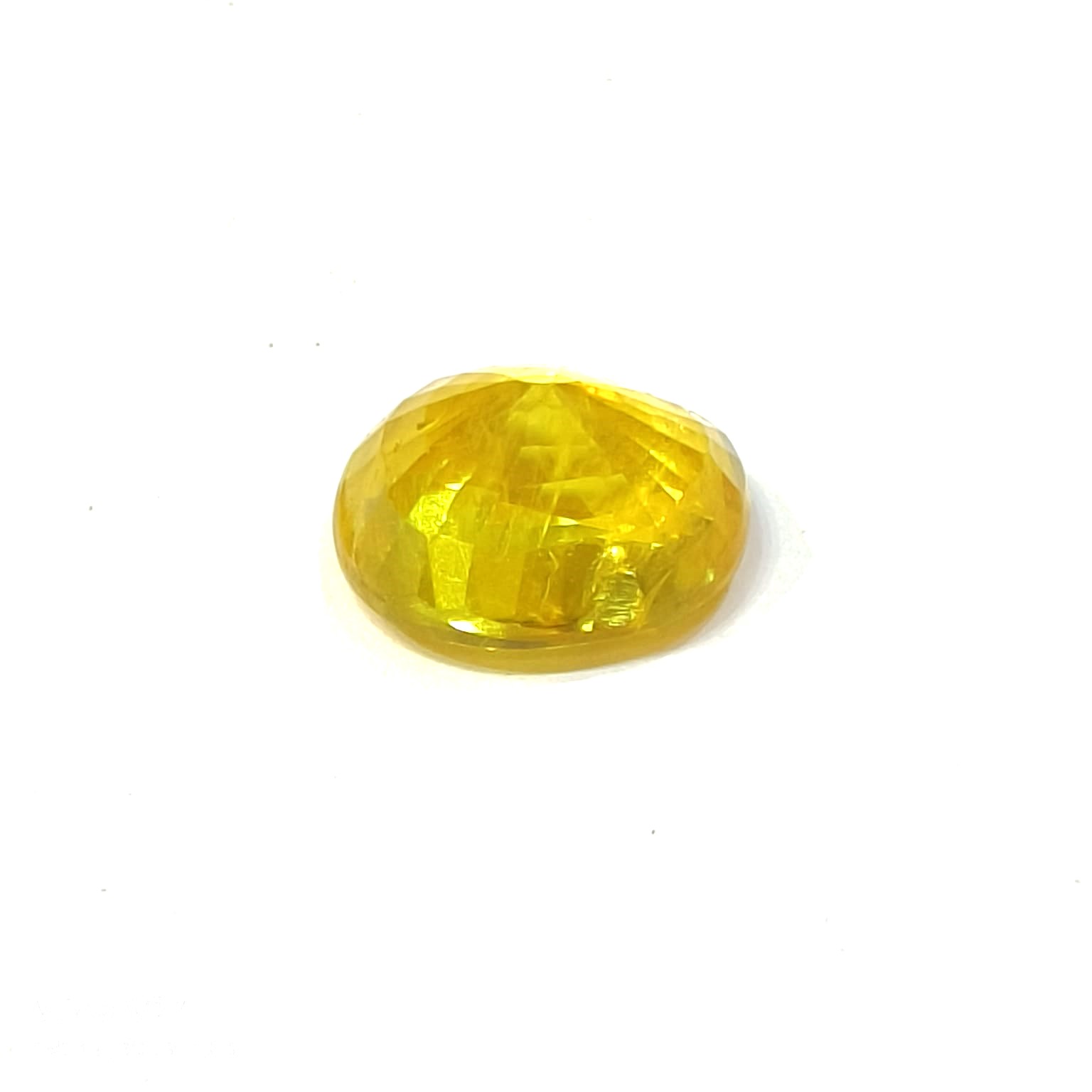 Yellow natural sapphire