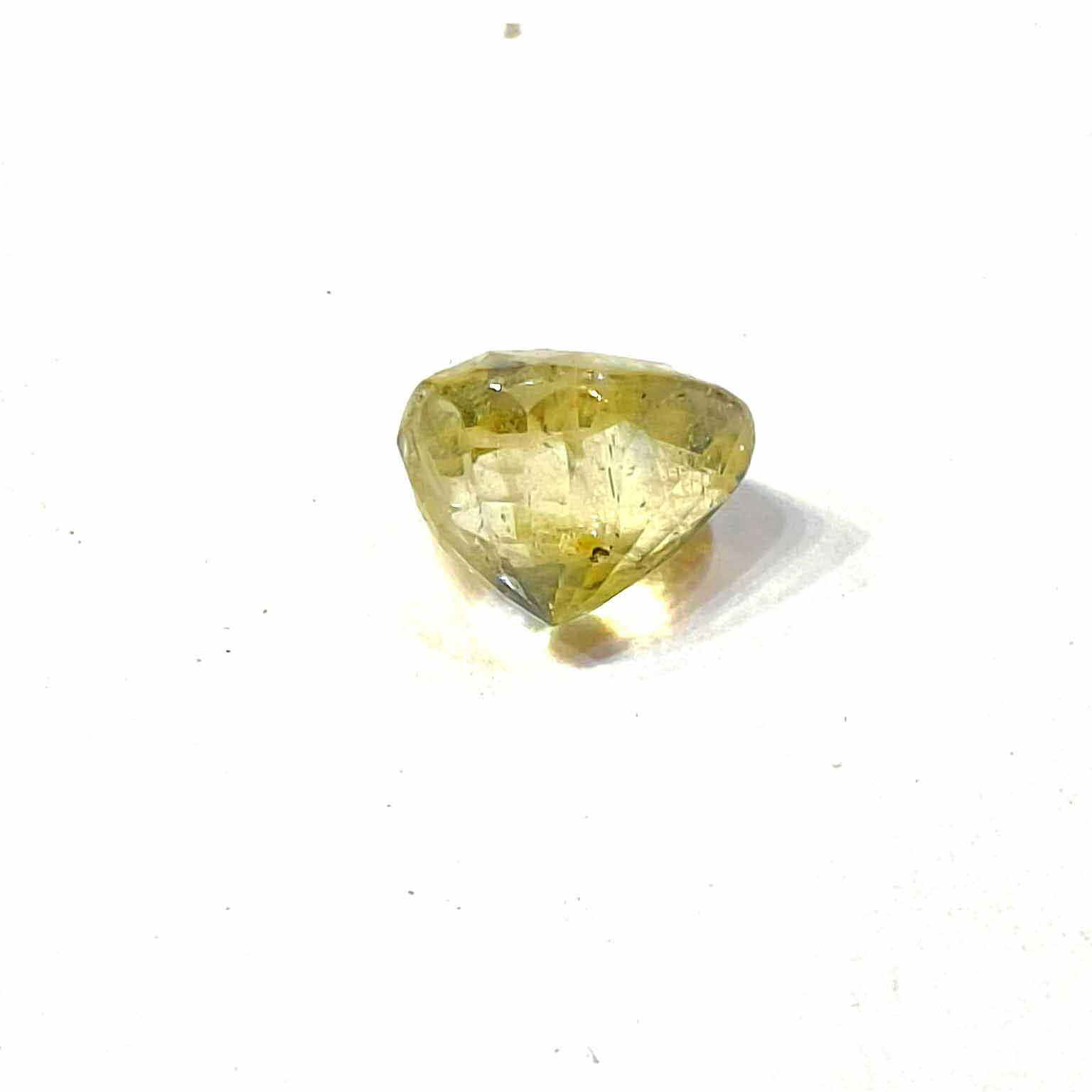 Yellow natural sapphire