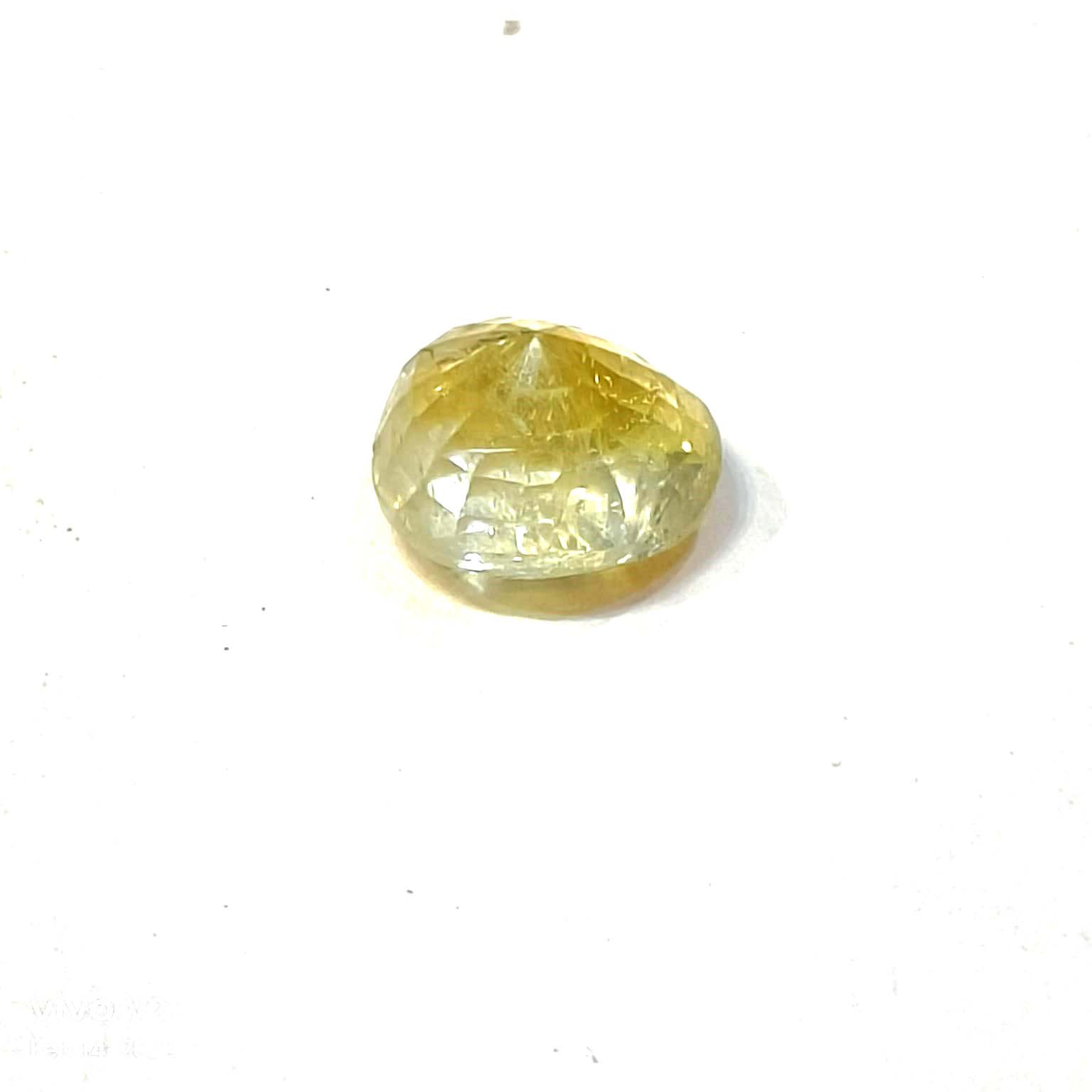 Yellow natural sapphire