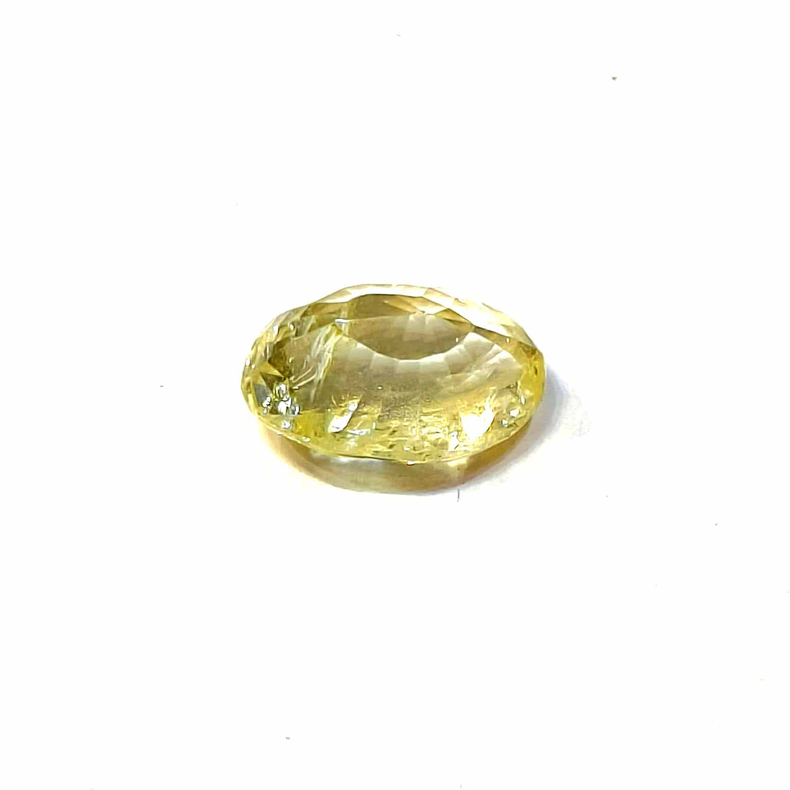 Yellow natural sapphire