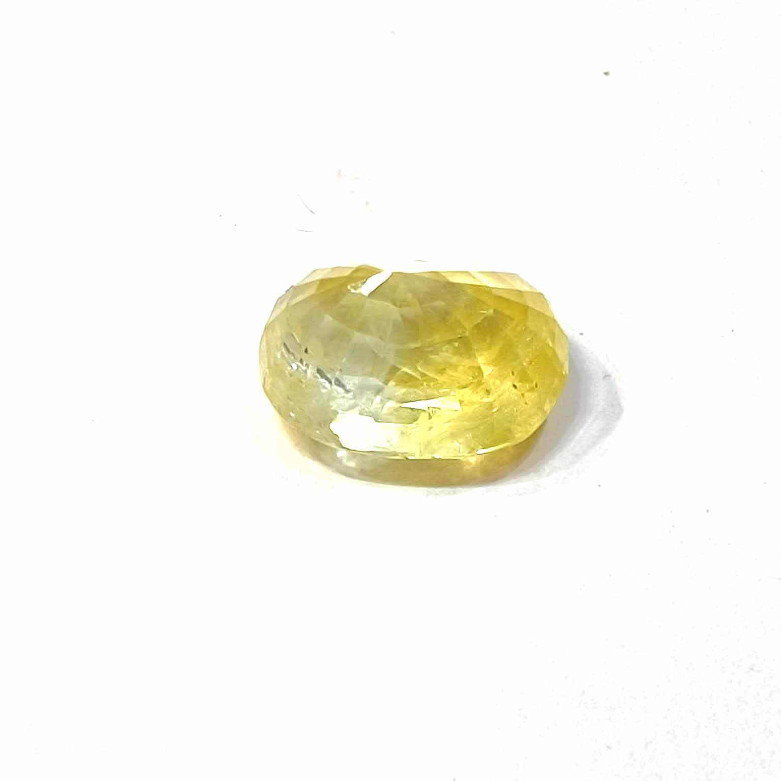 Yellow natural sapphire