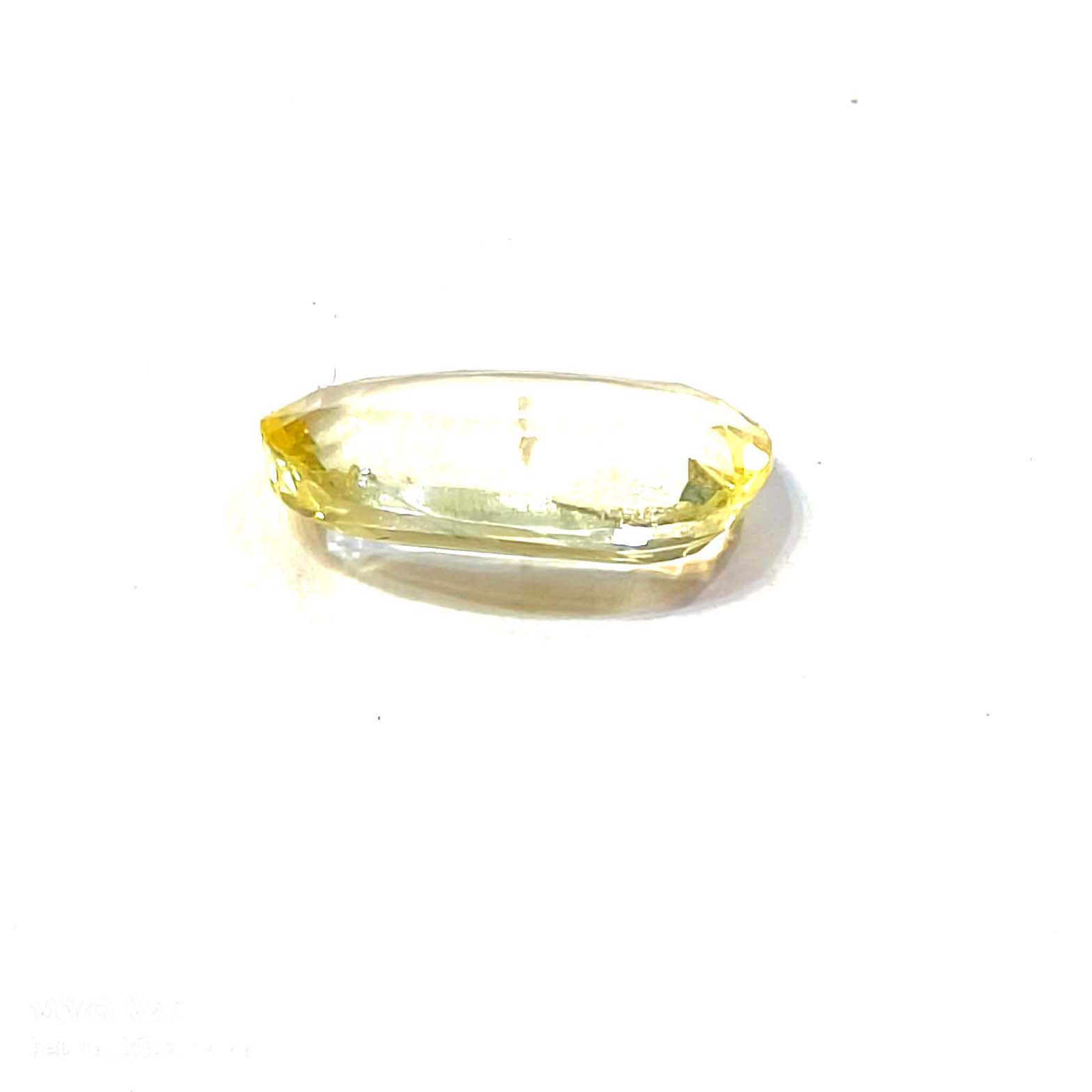 Yellow natural sapphire