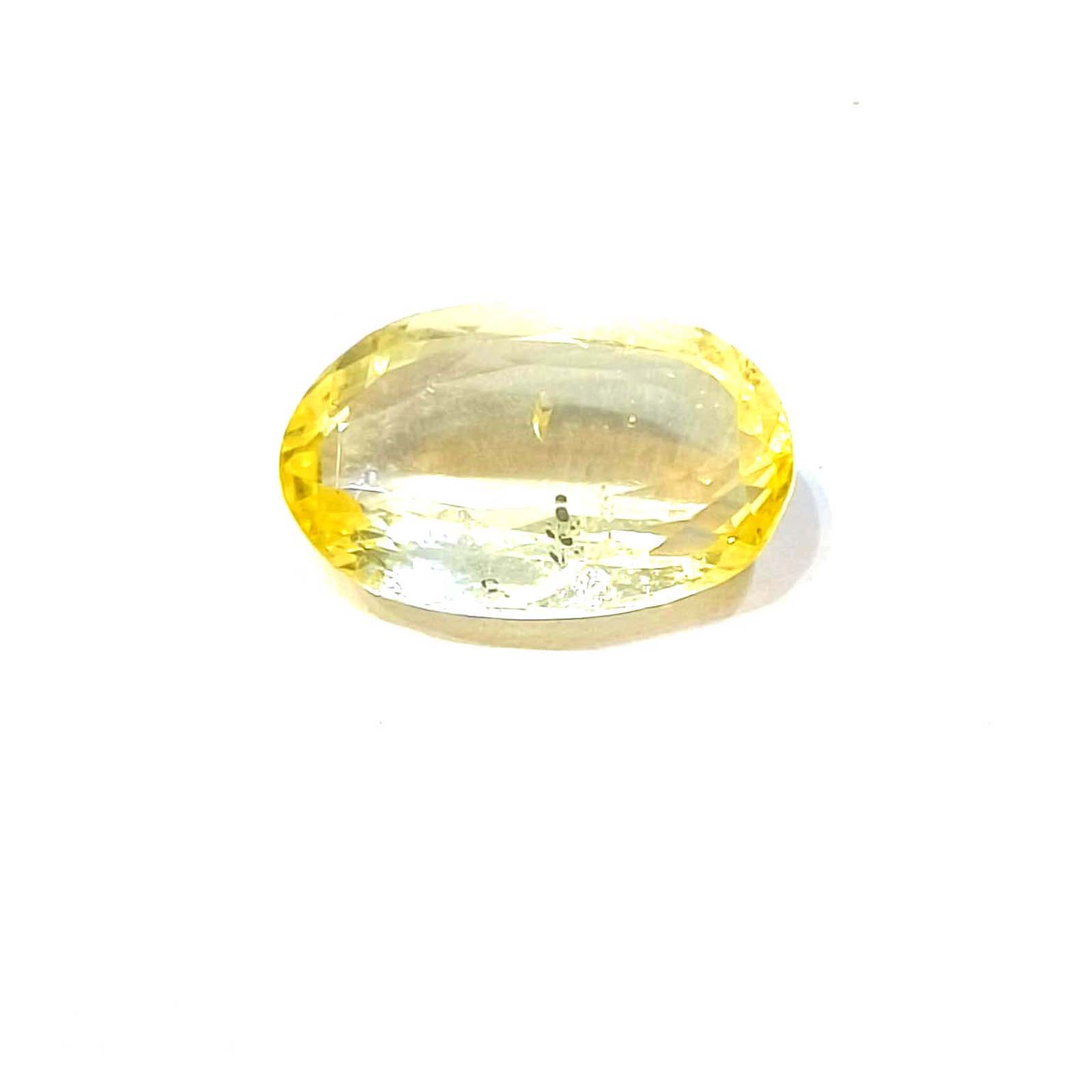 Yellow natural sapphire