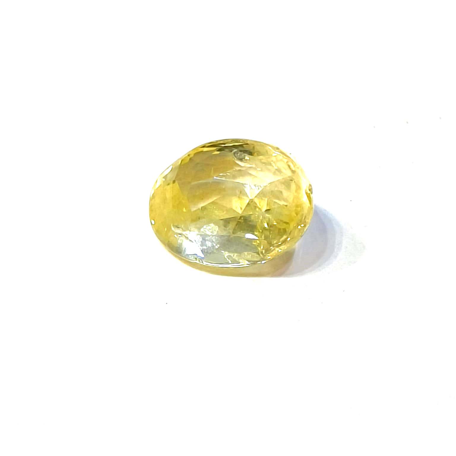 Yellow natural sapphire
