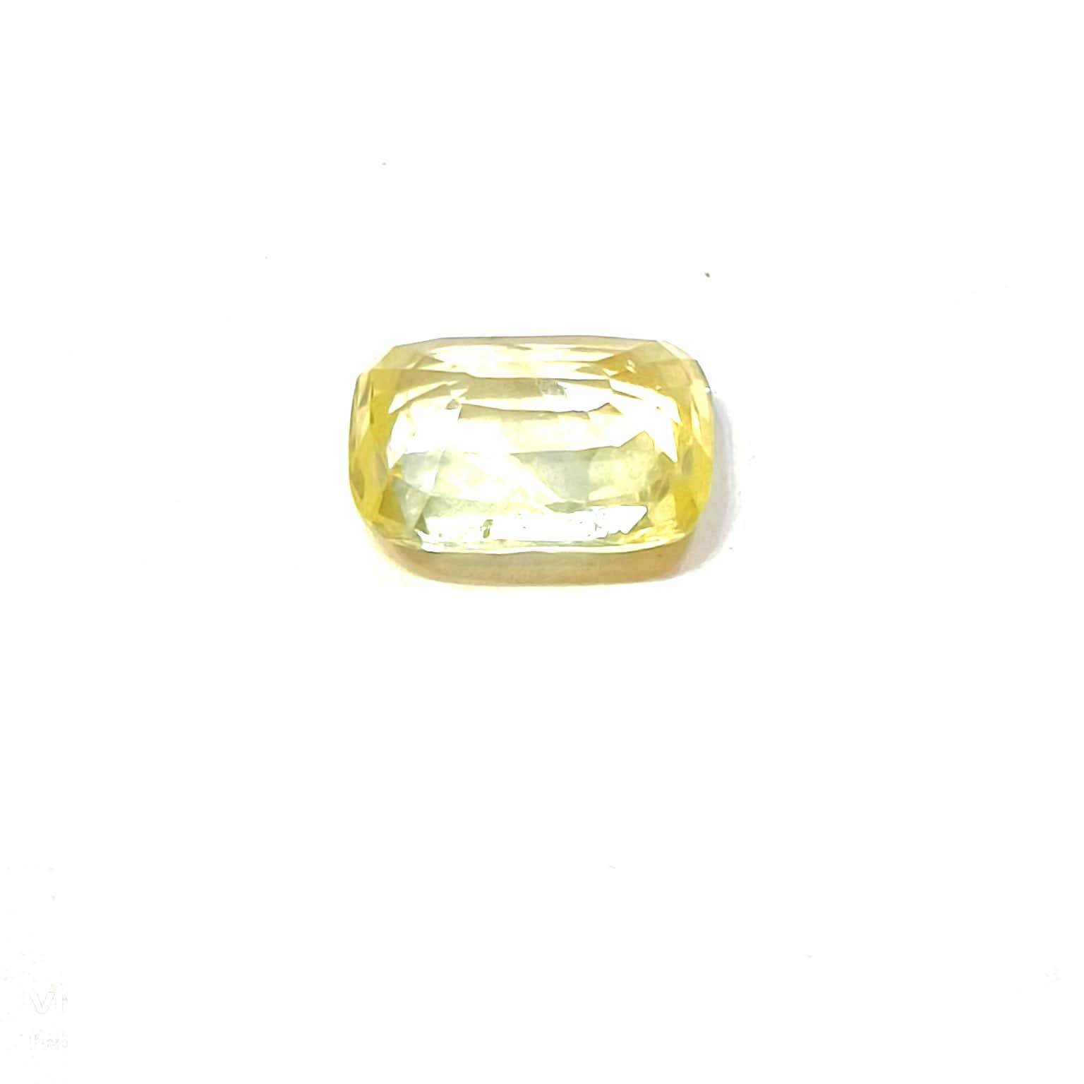 Yellow natural sapphire