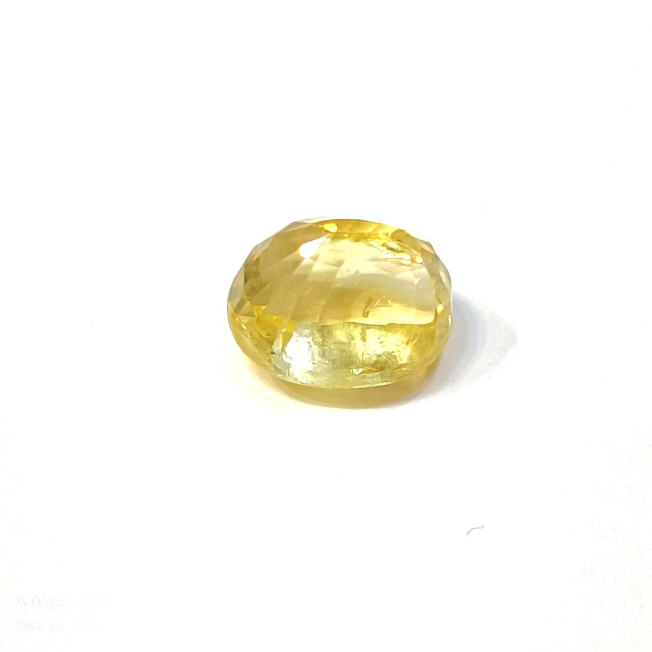 Yellow natural sapphire