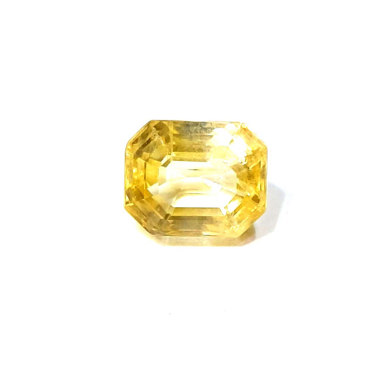 Yellow natural sapphire