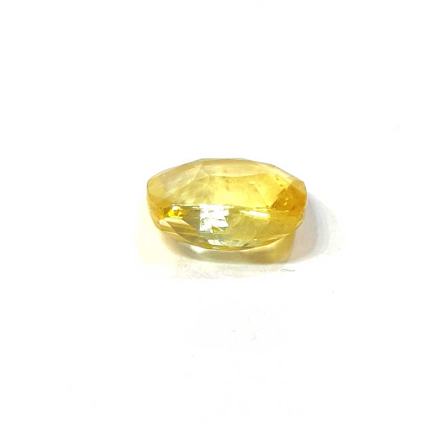 Yellow natural sapphire