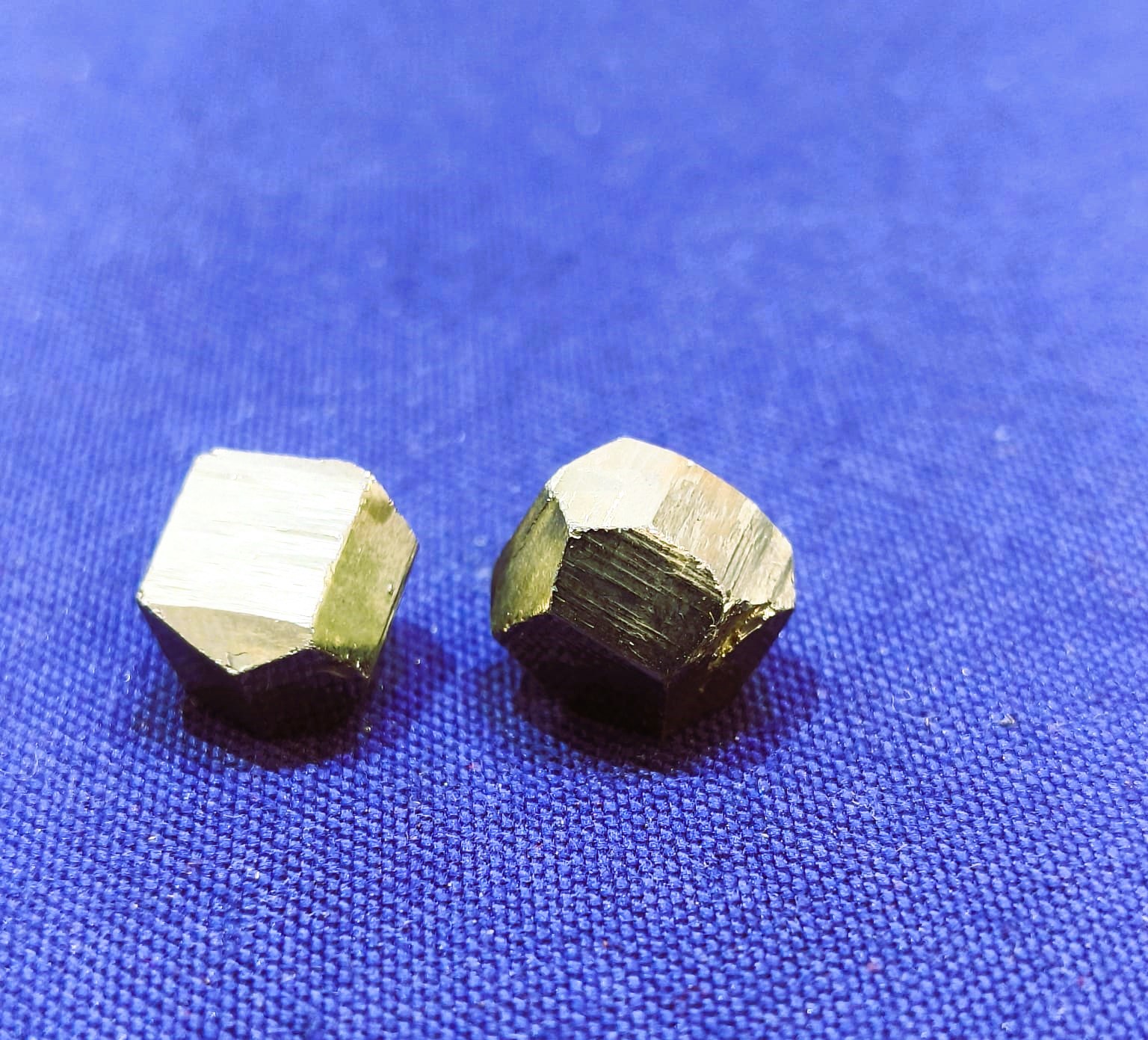 Pyrite cut stone